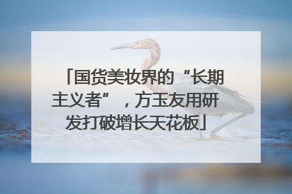 国货美妆界的“长期主义者”，方玉友用研发打破增长天花板