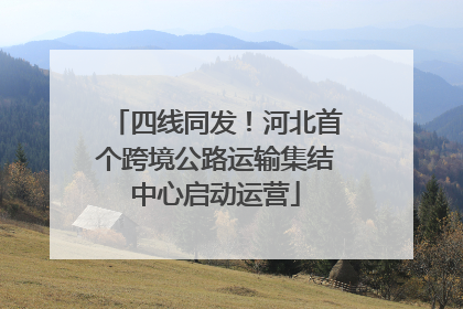 四线同发！河北首个跨境公路运输集结中心启动运营