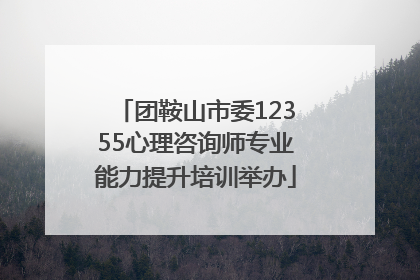 团鞍山市委12355心理咨询师专业能力提升培训举办
