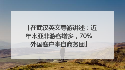 在武汉英文导游讲述：近年来亚非游客增多，70%外国客户来自商务团