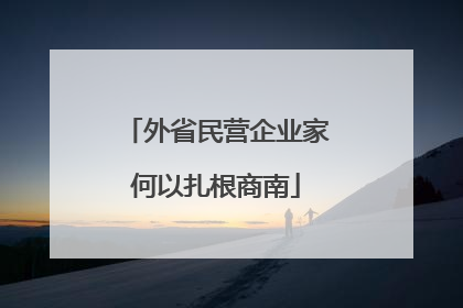 外省民营企业家何以扎根商南