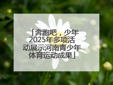 奔跑吧，少年 2025年多项活动展示河南青少年体育运动成果
