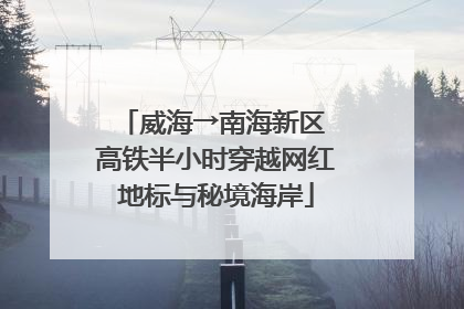 威海→南海新区 高铁半小时穿越网红地标与秘境海岸