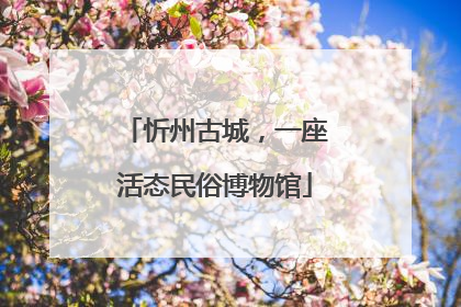 忻州古城，一座活态民俗博物馆