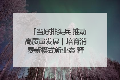 当好排头兵 推动高质量发展｜培育消费新模式新业态 释放经济增长新动能