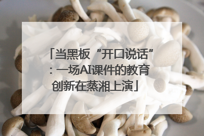 当黑板“开口说话”：一场AI课件的教育创新在蒸湘上演