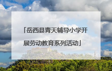 岳西县青天辅导小学开展劳动教育系列活动