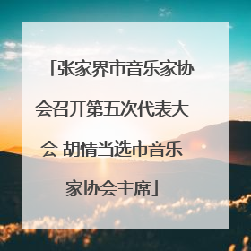 张家界市音乐家协会召开第五次代表大会 胡情当选市音乐家协会主席
