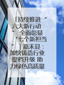 持续推进“六大新行动 ” 全面彰显“七个新担当”｜嘉禾县：加快铸造行业提档升级 助力绿色高质量发展