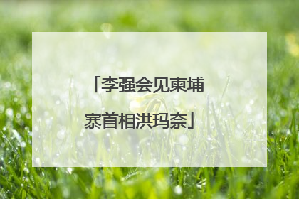 李强会见柬埔寨首相洪玛奈
