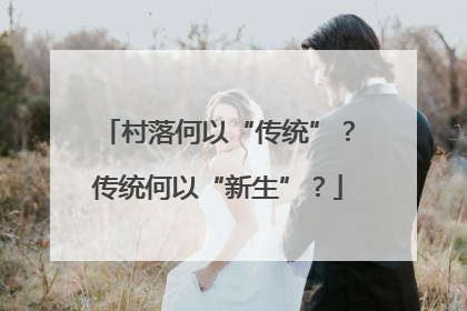 村落何以“传统”？传统何以“新生”？