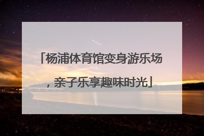 杨浦体育馆变身游乐场，亲子乐享趣味时光