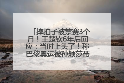 摔拍子被禁赛3个月！王楚钦6年后回应：当时上头了！称巴黎奥运被孙颖莎带着打，搭档8年“一个眼神就能懂”