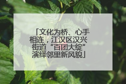 文化为桥、心手相连，江汉区汉兴街道“百团大绽”演绎邻里新风貌