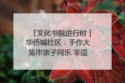 文化书院进行时｜华侨城社区：手作大集市亲子同乐 非遗传承暖邻心