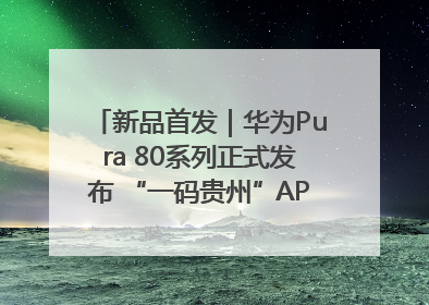 新品首发｜华为Pura 80系列正式发布 “一码贵州”APP抢先开售！
