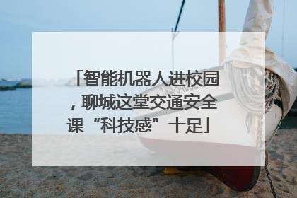 智能机器人进校园，聊城这堂交通安全课“科技感”十足