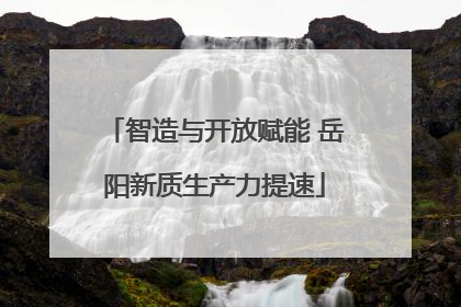 智造与开放赋能 岳阳新质生产力提速