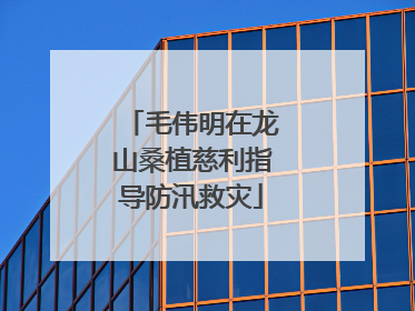 毛伟明在龙山桑植慈利指导防汛救灾