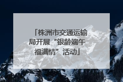 株洲市交通运输局开展“银龄端午福满情”活动