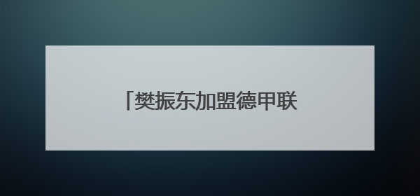 樊振东加盟德甲联赛幕后：德国俱乐部称一切来得太突然