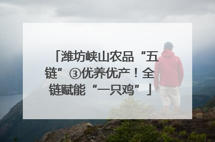 潍坊峡山农品“五链”③优养优产！全链赋能“一只鸡”