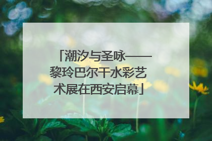 潮汐与圣咏——黎玲巴尔干水彩艺术展在西安启幕