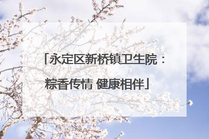 永定区新桥镇卫生院：粽香传情 健康相伴