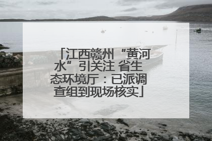 江西赣州“黄河水”引关注 省生态环境厅：已派调查组到现场核实