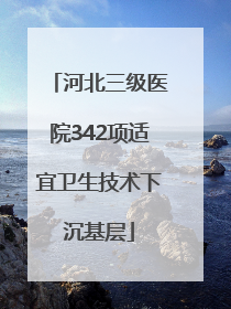 河北三级医院342项适宜卫生技术下沉基层