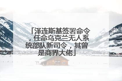 泽连斯基签署命令，任命乌克兰无人系统部队新司令，其曾是商界大佬