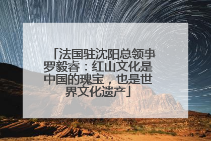 法国驻沈阳总领事罗毅睿：红山文化是中国的瑰宝，也是世界文化遗产