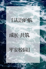 法治护航成长 共筑平安校园