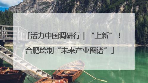 活力中国调研行｜“上新”！合肥绘制“未来产业图谱”