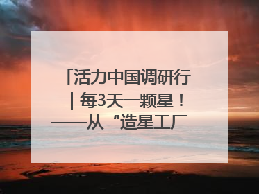 活力中国调研行｜每3天一颗星！——从“造星工厂”到太空织网的“银河速度”