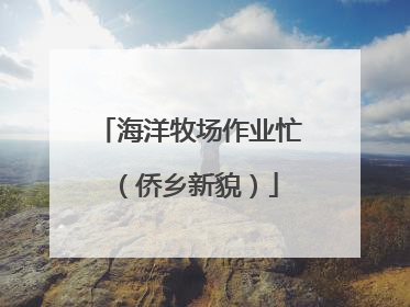海洋牧场作业忙（侨乡新貌）