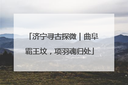 济宁寻古探微｜曲阜霸王坟，项羽魂归处