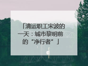 清运职工宋波的一天：城市黎明前的“净行者”