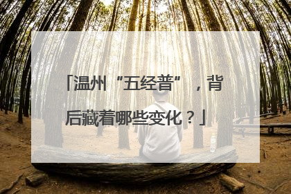 温州“五经普”，背后藏着哪些变化？