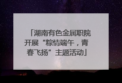 湖南有色金属职院开展“粽情端午，青春飞扬”主题活动