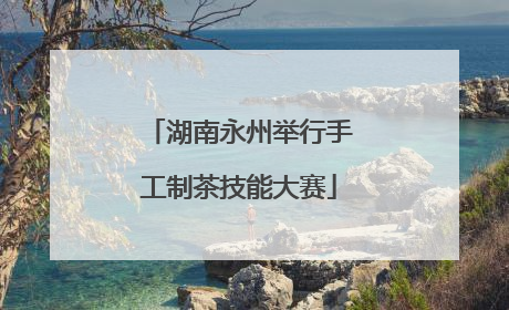 湖南永州举行手工制茶技能大赛