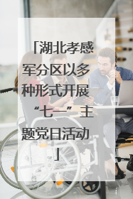 湖北孝感军分区以多种形式开展“七一”主题党日活动