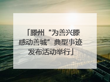 滕州“为善兴滕 感动善城”典型事迹发布活动举行