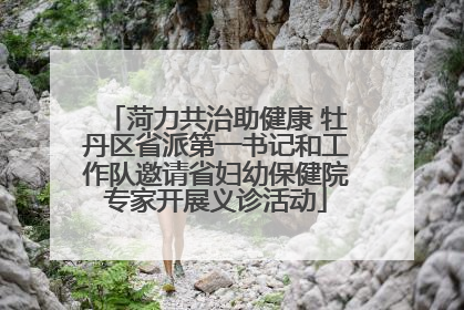 菏力共治助健康 牡丹区省派第一书记和工作队邀请省妇幼保健院专家开展义诊活动