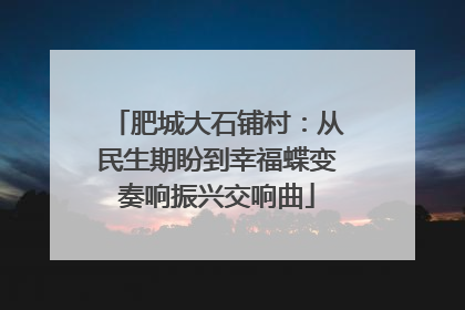 肥城大石铺村：从民生期盼到幸福蝶变奏响振兴交响曲