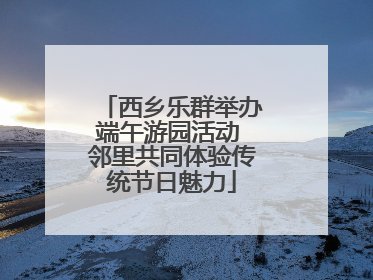 西乡乐群举办端午游园活动 邻里共同体验传统节日魅力