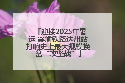 迎接2025年暑运 襄渝铁路达州站打响史上最大规模换岔“攻坚战”