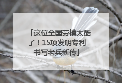 这位全国劳模太酷了！15项发明专利书写老兵新传