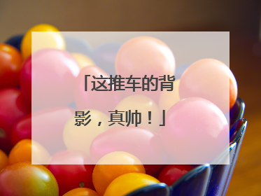 这推车的背影，真帅！