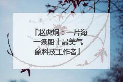 赵虎炯：一片海 一条船丨最美气象科技工作者